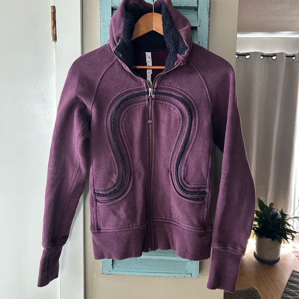 Purple Lululemon Zippered Sweatshirt